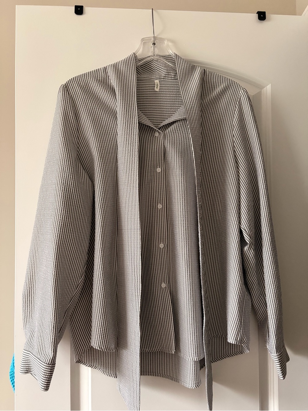 Women’s Striped Button-Up Blouse